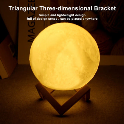 Lampe Lune LED – Veilleuse Étoilée avec Support