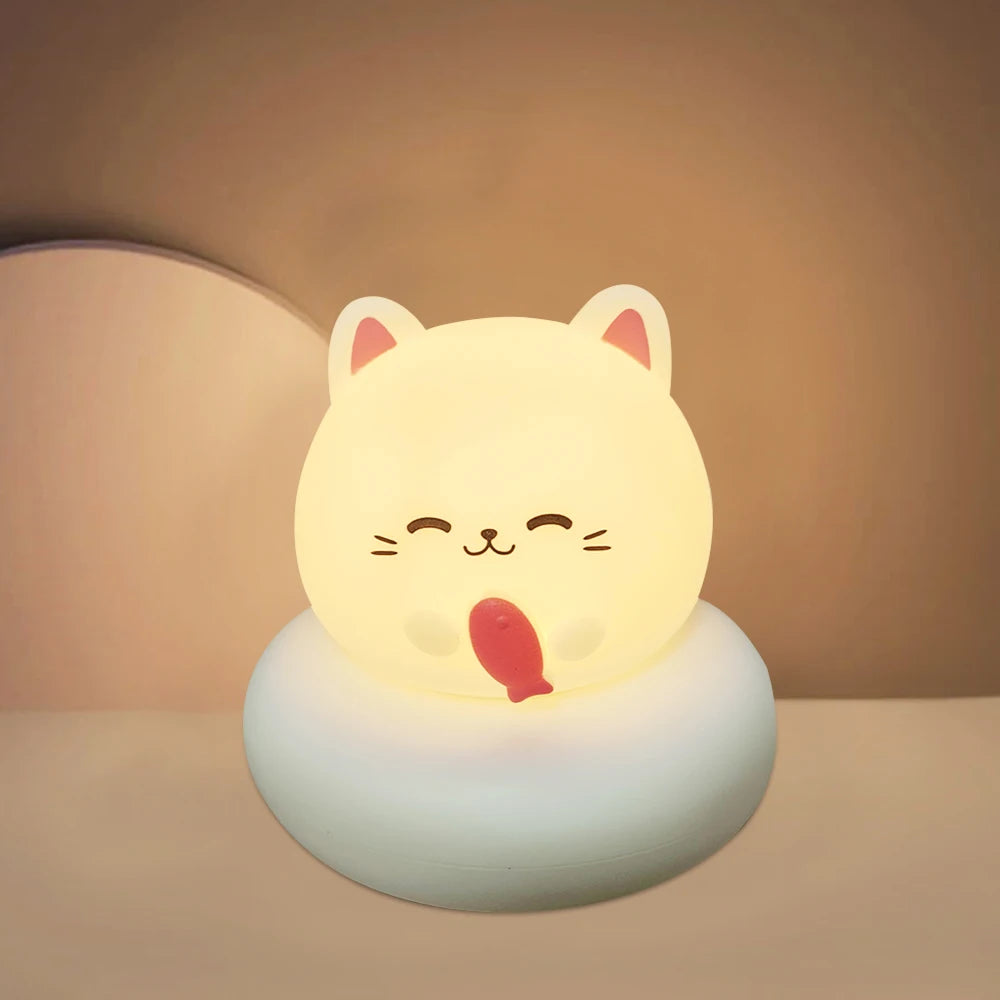 Cute Animal Night Light – Veilleuse Enfant Tactile & Réglable