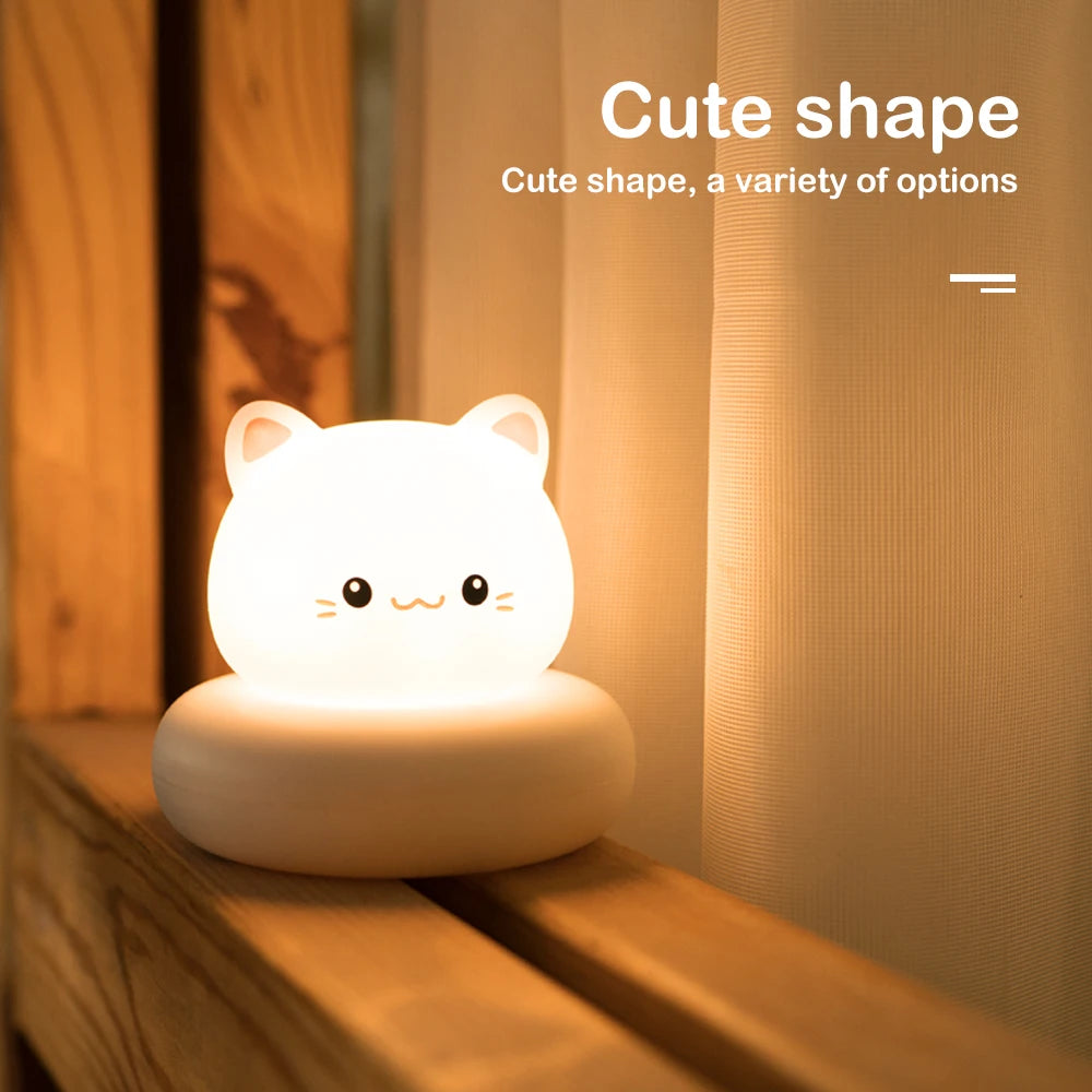 Cute Animal Night Light – Veilleuse Enfant Tactile & Réglable