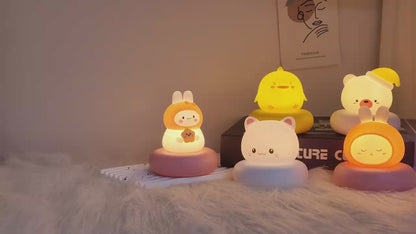 Cute Animal Night Light – Veilleuse Enfant Tactile & Réglable